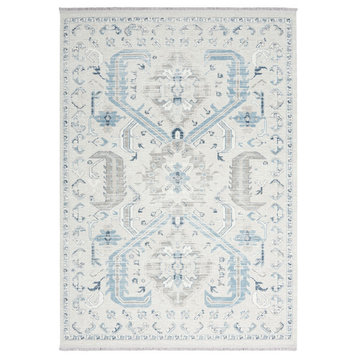 Nourison Lennox French Country Bordered Ivory/Grey Area Rug