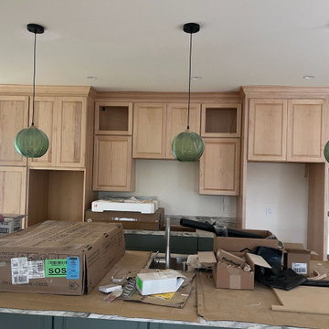 Home + Kitchen Remodel - Light Browns & Green Hues