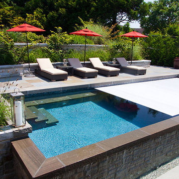 HydraLux: Slatted automatic swimming pool and spa covers