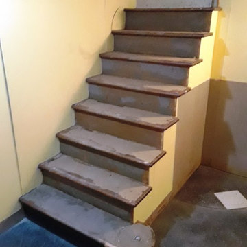Basement remodel - before picture of stairs
