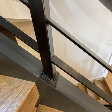 Project #113 | Freestanding Open-Riser Staircase with Twin Stringers