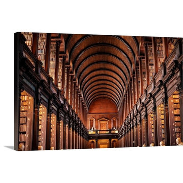 "Trinity College Library, Dublin, Ireland" Wrapped Canvas Art Print, 18"x12"x...