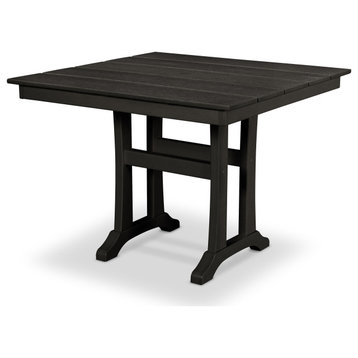 Trex Outdoor Farmhouse 37" Dining Table, Charcoal Black