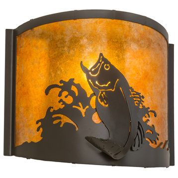 12W Leaping Bass Wall Sconce