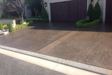 Stamp Driveway and Front porch