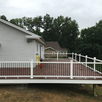 Fiberon Composite Deck with Steel Frame in Landcaster, MA