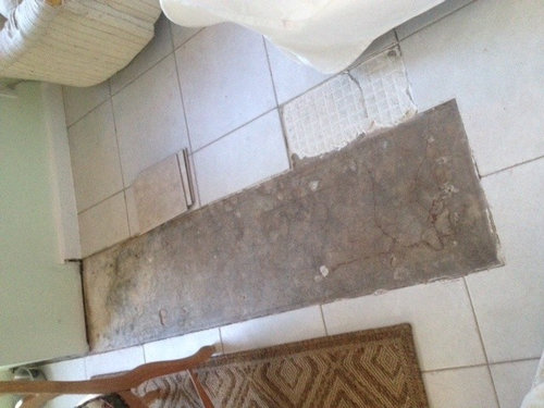 1.5 ft x 5 ft area, can't find matching tile, any ideas? mosaics?