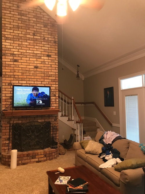Help With Tv Placement The Negative With Putting Tv There Is It More Difficult To View When On Other Side Of Room Ideas Please Also Throw In Any Update Fireplace