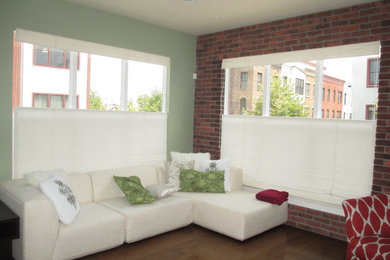 Inspiration for a contemporary living room remodel in DC Metro