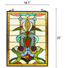 Lighting ANTHURIUN Tiffany-style Floral Window Panel 24