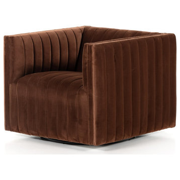 Augustine Swivel Chair-Surrey Auburn