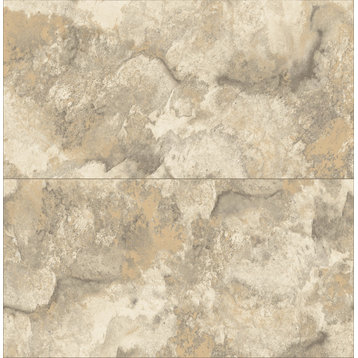 Aria Neutral Marbled Tile Wallpaper Sample