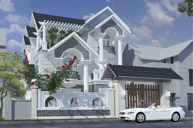 Biệt thự mini kiểu Pháp 3 tầng đẹp