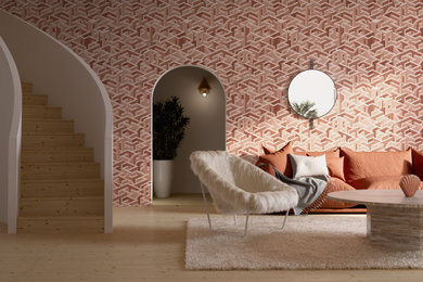 Inspiration for a modern living room remodel in Gothenburg