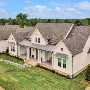 Architectural Designs Modern Farmhouse Plan 56460SM comes to life in Texas!