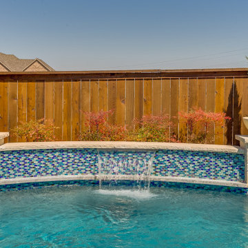Sheer Descents on Raised Wall with Water Bowls
