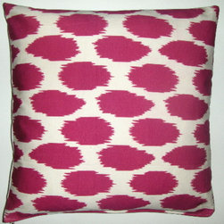 Cheeky ikat printed organic cotton pilow cover - Products