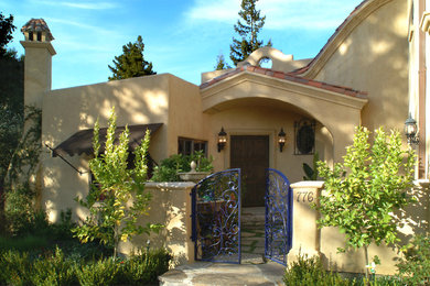Photo of a mediterranean exterior in Charlotte.