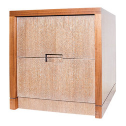 Two Drawer Wood Side Table - Products