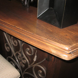 Trojan Bar Top Distressed Finish - Furniture