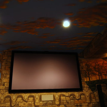 Game of Thrones Home Theater Mural by Tom Taylor of Wow Effects in Virginia.