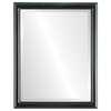 Pasadena Framed Rectangle Mirror, Hunter Green, 21"x25"