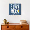 Little Super Hero 12x12 Canvas Wall Art