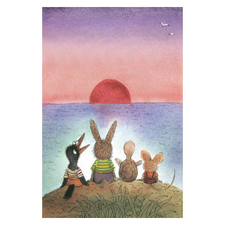 Marmont Hill Sweet Mouses by Curtis Painting Print on Canvas, Size: 24 inch x 24 inch