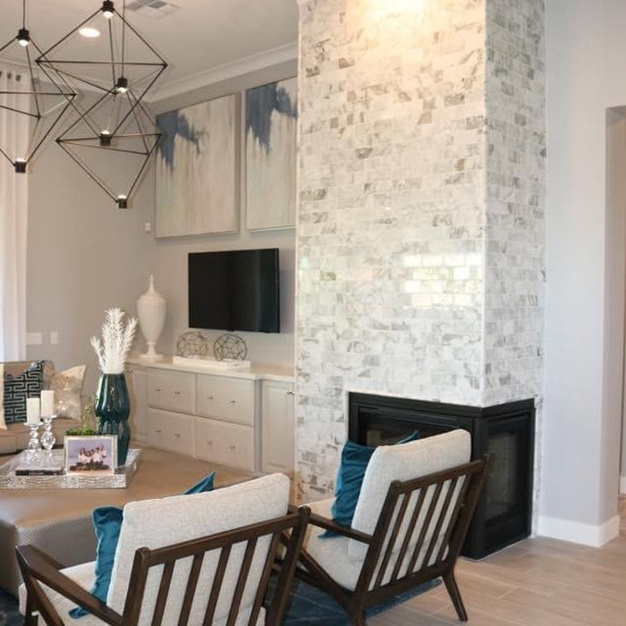 Tile Accent Fireplaces