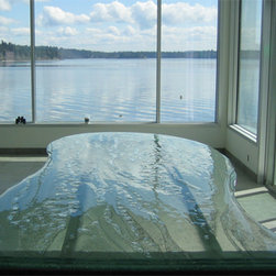 Fused Midori Glass table top - Tabletop