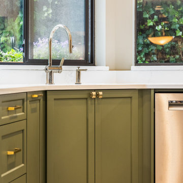 Sage & Cream Two-Tone Kitchen — Burnaby, BC