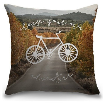 "Choose Your Own Adventure - Sentiment" Outdoor Pillow 20"x20"