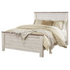 Ashley Willowton Queen Panel Bed, White