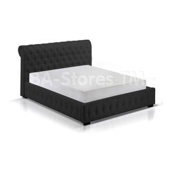 CHESTERFIELD BLACK STORAGE BED - Beds