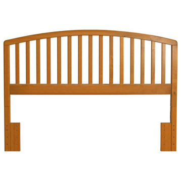 Bowery Hill Wood Full Queen Spindle Headboard in Country Pine