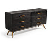 Modrest Tabitha Modern Dark Brown Recycled Pine Dresser