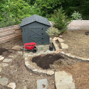Conservation and rain gardens landscape