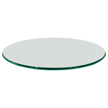 42 Round Glass Table Top, 1/2 Thick, Ogee Tempered