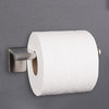 Dash Bathroom Toilet Roll Holder, Wall Mounted Tissue Dispenser, Brushed Nickel