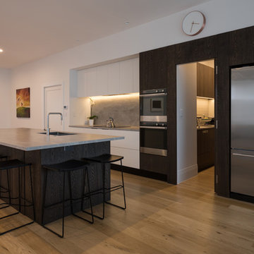 Dark Oak Veneer Kitchen