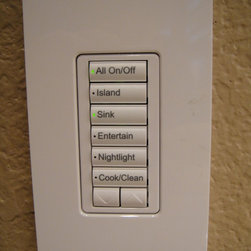 Automated Lighting Controls - This is the only "switch" you see in the kithcen - Lighting