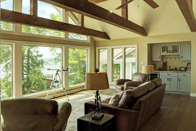 Example of a classic living room design in Other