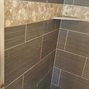 Tonto Shower Remodel - Deco Border Tile and Corner Shelf