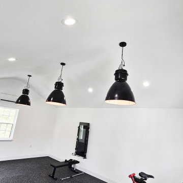 Alexandria, VA: Detached Car Garage with a Second Floor Workout Room