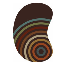 Forum Multicolor Kidney Shaped Rug - Rugs