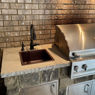 16" Square Hammered Copper Bar/Prep Sink w/ 3.5" Drain Opening (BS16DB3)