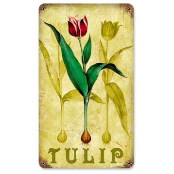 Tulip Metal Sign