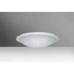 Besa Lighting - Besa Lighting 9682ST-PN Trio 12-1-Light Flush.75 - Bulb Shape: A19  Dimable: Yes Trio 12-One Light Fl Stucco Glass UL:: Suitable for damp locations Energy Star Qualified: n/a ADA Certified: n/a  *Number of Lights: 1-*Wattage:100w Incandescent bulb(s) *Bulb Included:No *Bulb Type:Incandescent *Finish Type:Polished Nickel