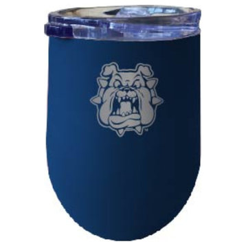 Fresno State Bulldogs 12 oz Insulated Wine Stainless Steel Tumbler Navy