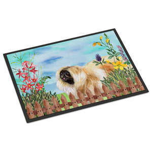 Carolines Treasures Poodle Spring Doormat 18 x 27 Multicolor 